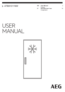 Manual AEG ATB81011NW Freezer