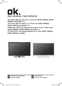 Manual de uso OK OLE 32150-B Televisor de LED