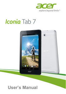 Handleiding Acer Iconia Tab 7 Tablet