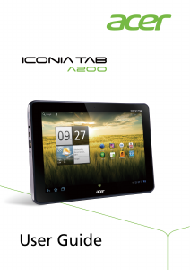 Manual Acer Iconia Tab A200 Tablet