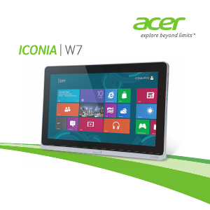 Manual Acer Iconia W7 Tablet