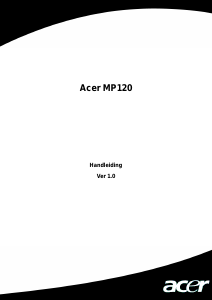 Handleiding Acer MP120 Mp3 speler