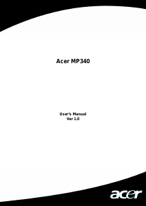 Handleiding Acer MP340 Mp3 speler