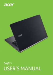 Bruksanvisning Acer Swift 5 SF514-52T-51MV Bärbar dator