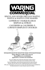 Manual de uso Waring Commercial WW200 Gofrera