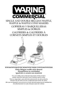 Manual de uso Waring Commercial WWCM200 Gofrera
