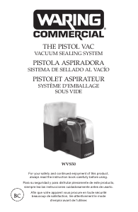 Manual de uso Waring Commercial WVS50 Sellador de vacío