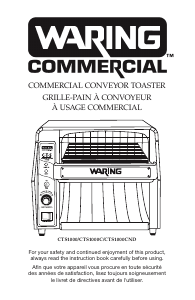 Manual de uso Waring Commercial CTS1000C Tostador