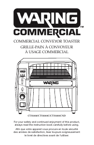 Manual de uso Waring Commercial CTS1000CND Tostador