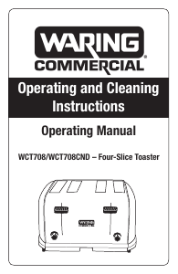 Handleiding Waring Commercial WCT708 Broodrooster