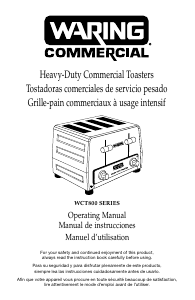 Manual de uso Waring Commercial WCT850RC Tostador