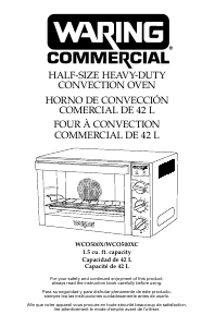 Manual de uso Waring Commercial WCO500X Horno