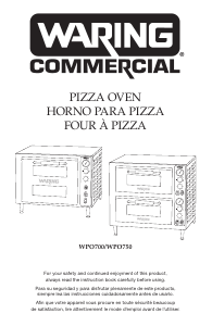 Manual de uso Waring Commercial WPO750 Horno