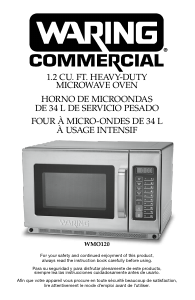 Manual Waring Commercial WMO120 Microwave