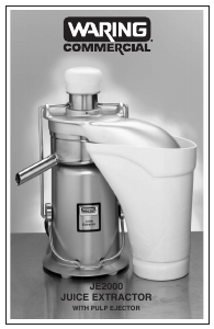 Bruksanvisning Waring Commercial JE2000 Juicepress