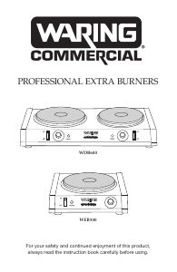 Handleiding Waring Commercial WDB600 Kookplaat