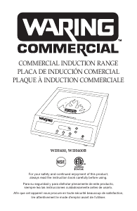 Handleiding Waring Commercial WIH400B Kookplaat