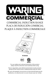 Manual de uso Waring Commercial WIH800 Placa