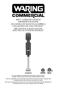 Mode d’emploi Waring Commercial WSB38X Mixeur plongeant