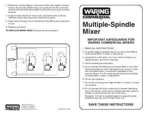 Manual Waring Commercial DMC201DCA Drink Mixer