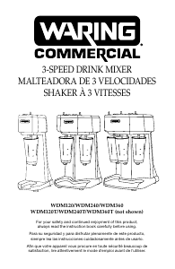 Manual de uso Waring Commercial WDM120T Mezclador de bebidas