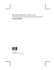 Bedienungsanleitung HP 48gII Grafikrechner
