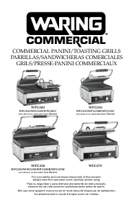 Manual de uso Waring Commercial WFG250 Grill de contacto