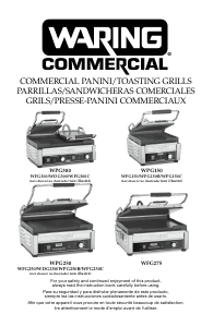 Manual de uso Waring Commercial WPG150B Grill de contacto
