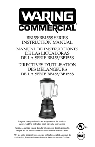 Manual de uso Waring Commercial BB155 Batidora