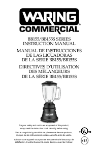 Manual de uso Waring Commercial BB155S Batidora