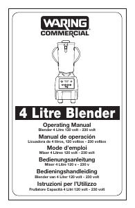 Mode d’emploi Waring Commercial CB15 Blender