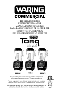 Manual de uso Waring Commercial TBB160 Batidora