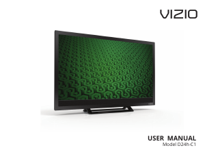 Handleiding VIZIO D24h-C1 LED televisie