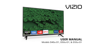 Handleiding VIZIO D40u-D1 LED televisie