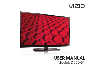 Manual VIZIO D320-B1 LED Television