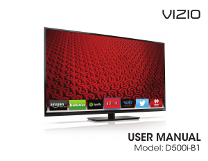 Manual VIZIO D500i-B1 LED Television