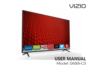 Manual VIZIO D650i-C3 LED Television
