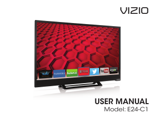 Handleiding VIZIO E24-C1 LED televisie