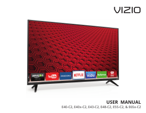 Handleiding VIZIO E40-C2 LED televisie