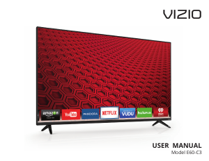 Handleiding VIZIO E60-C3 LED televisie