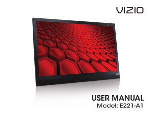 Manual VIZIO E221-A1 LED Television