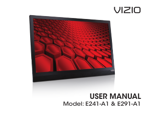 Handleiding VIZIO E241-A1 LED televisie