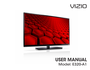 Handleiding VIZIO E320-A1 LED televisie