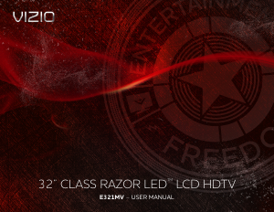 Handleiding VIZIO E321MV LED televisie