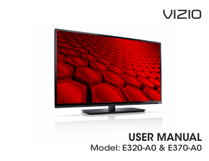 Handleiding VIZIO E370-A0 LED televisie