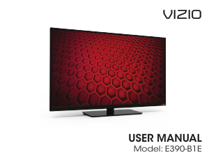 Handleiding VIZIO E390-B1E LED televisie