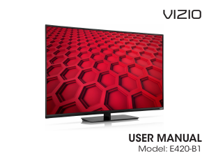 Handleiding VIZIO E420-B1 LED televisie