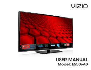 Handleiding VIZIO E550i-A0 LED televisie