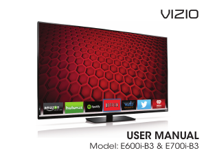 Handleiding VIZIO E600i-B3 LED televisie