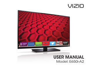 Manual VIZIO E650i-A2 LED Television